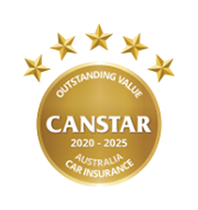 Canstar award 2020-2025 Outstanding Value Car Insurance