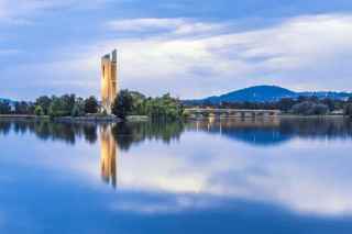 View of Lake Burley Griffin in the ACT