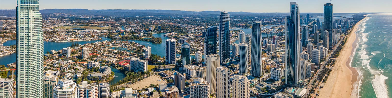 Aerial view of Gold Coast Beach